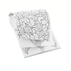 Livro de Colorir com 20 Folhas Blooming Florals - Papelaria Encantada