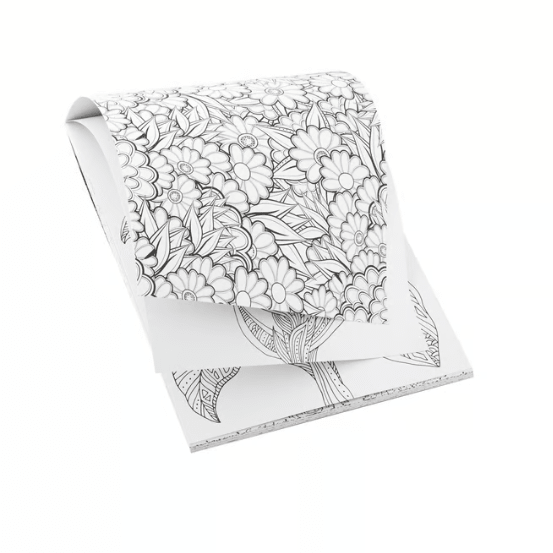 Livro de Colorir com 20 Folhas Blooming Florals - Papelaria Encantada
