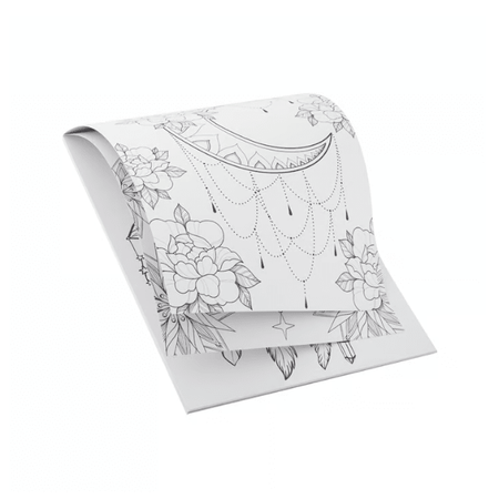 Livro de Colorir com 20 Folhas Bohemian Vibes - Papelaria Encantada