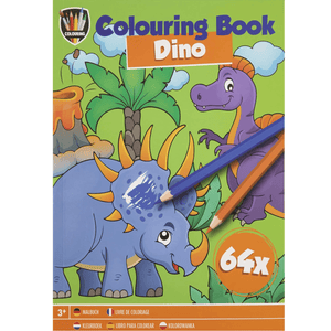 Livro para colorir 64 paginas Dino - Papelaria Encantada