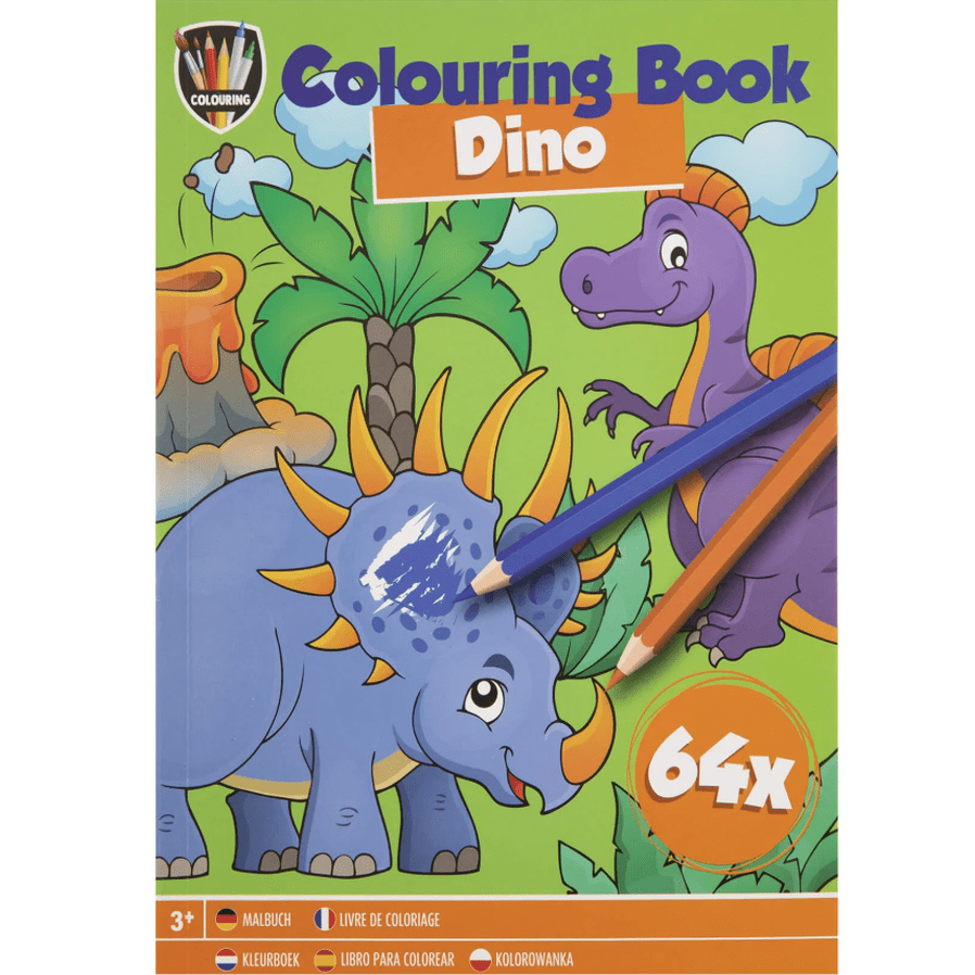 Livro para colorir 64 paginas Dino - Papelaria Encantada
