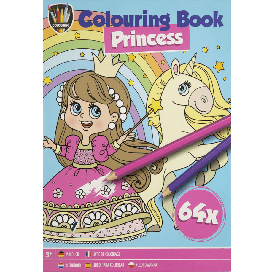 Livro para colorir 64 paginas Princesas - Papelaria Encantada