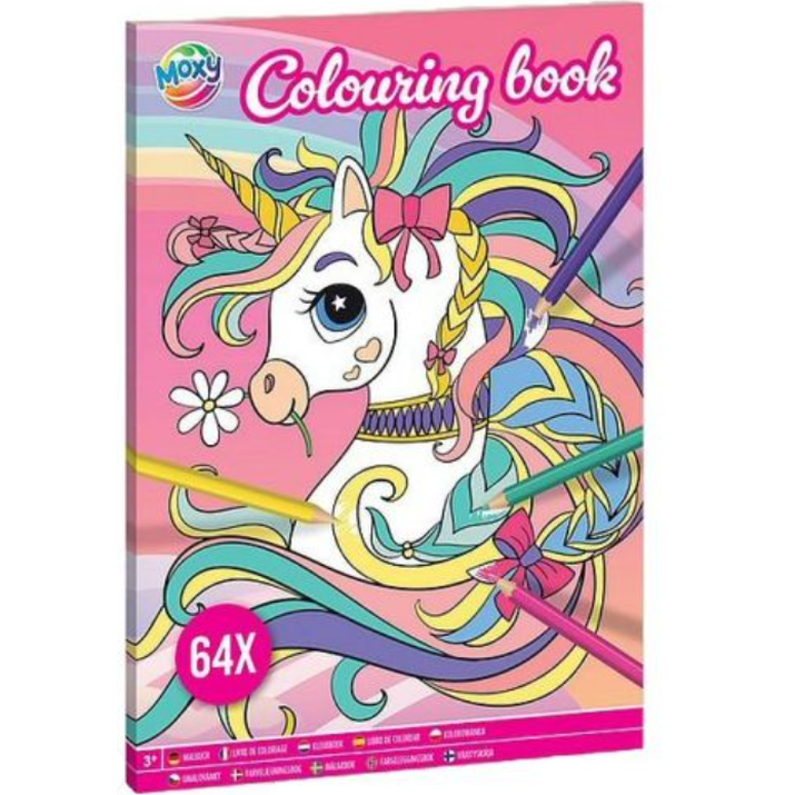 Livro para colorir 64 paginas Unicórnio - Papelaria Encantada