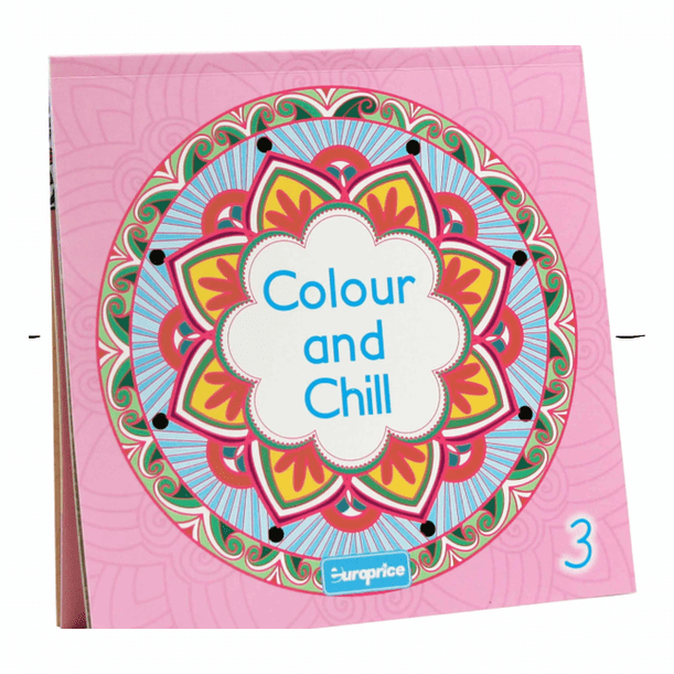 Livro para colorir - Colour and Chill – 3 - Papelaria Encantada