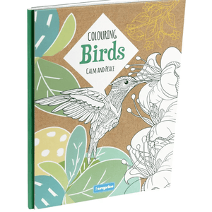 Livro para colorir - Colouring Calm and Peace – Birds - Papelaria Encantada