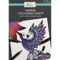 Livros de colorir antiestresse para adultos com motivos de animais, 16 peças 25,2 x 35,2 cm - Papelaria Encantada