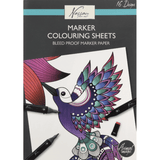 Livros de colorir antiestresse para adultos com motivos de animais, 16 peças 25,2 x 35,2 cm - Papelaria Encantada