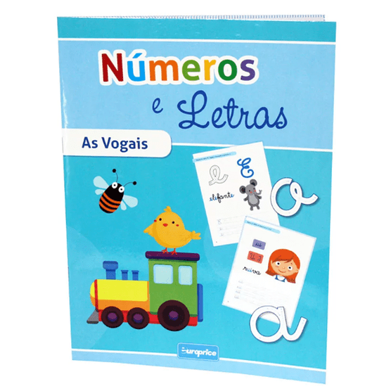 Livros didáticos - Números e Letras – Vogais - Papelaria Encantada