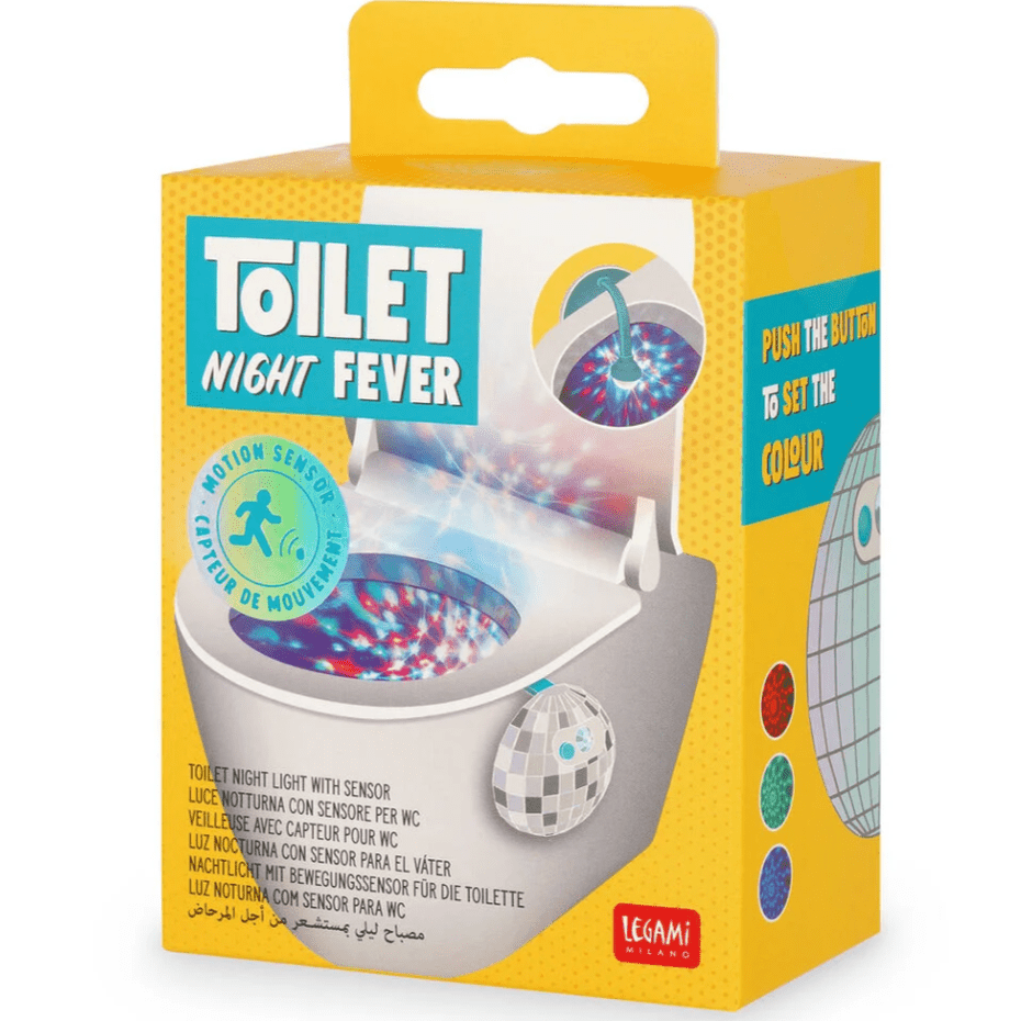Luz de presença para casa de banho com sensor - Febre noturna na casa de banho - Legami - Papelaria Encantada
