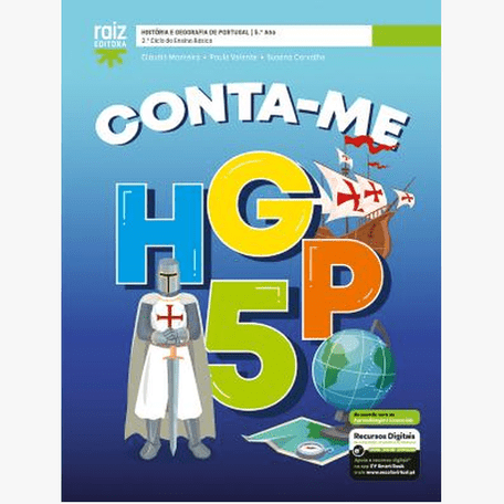 Manual Conta-me HGP 5 - História e Geografia de Portugal - 5.º ano - Papelaria Encantada