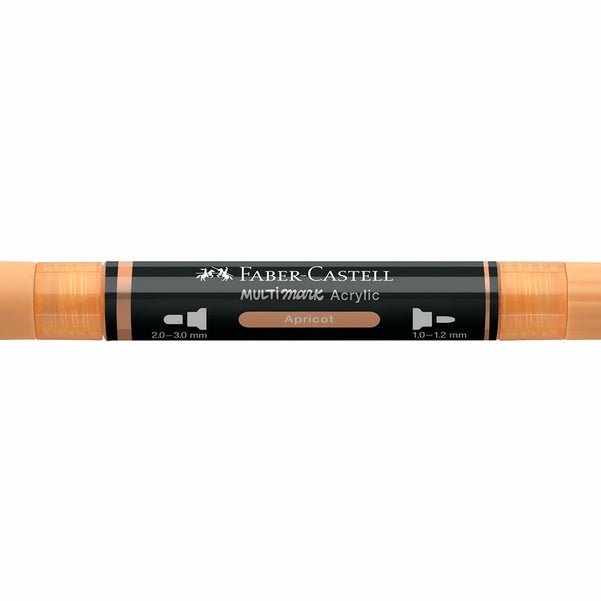 Marcador Acrílico Faber - Castell Multimark Apricot - Papelaria Encantada