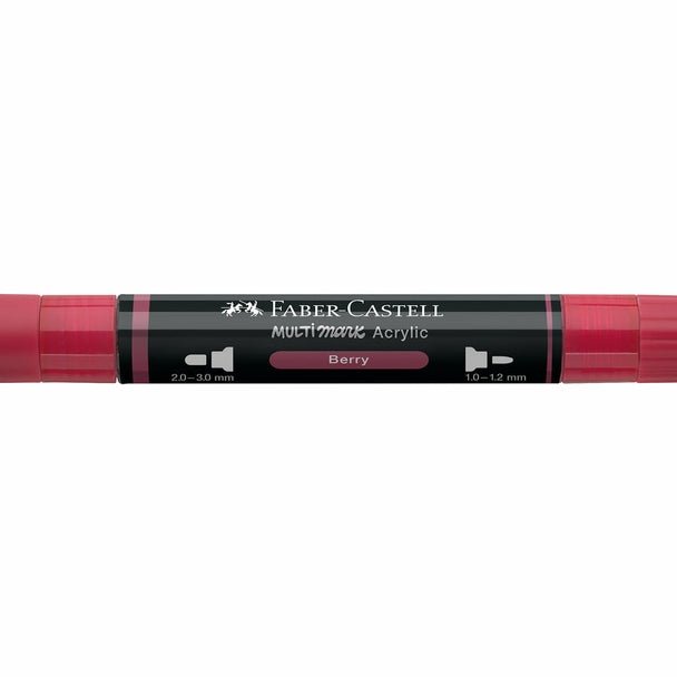 Marcador Acrílico Faber - Castell Multimark Berry - Papelaria Encantada