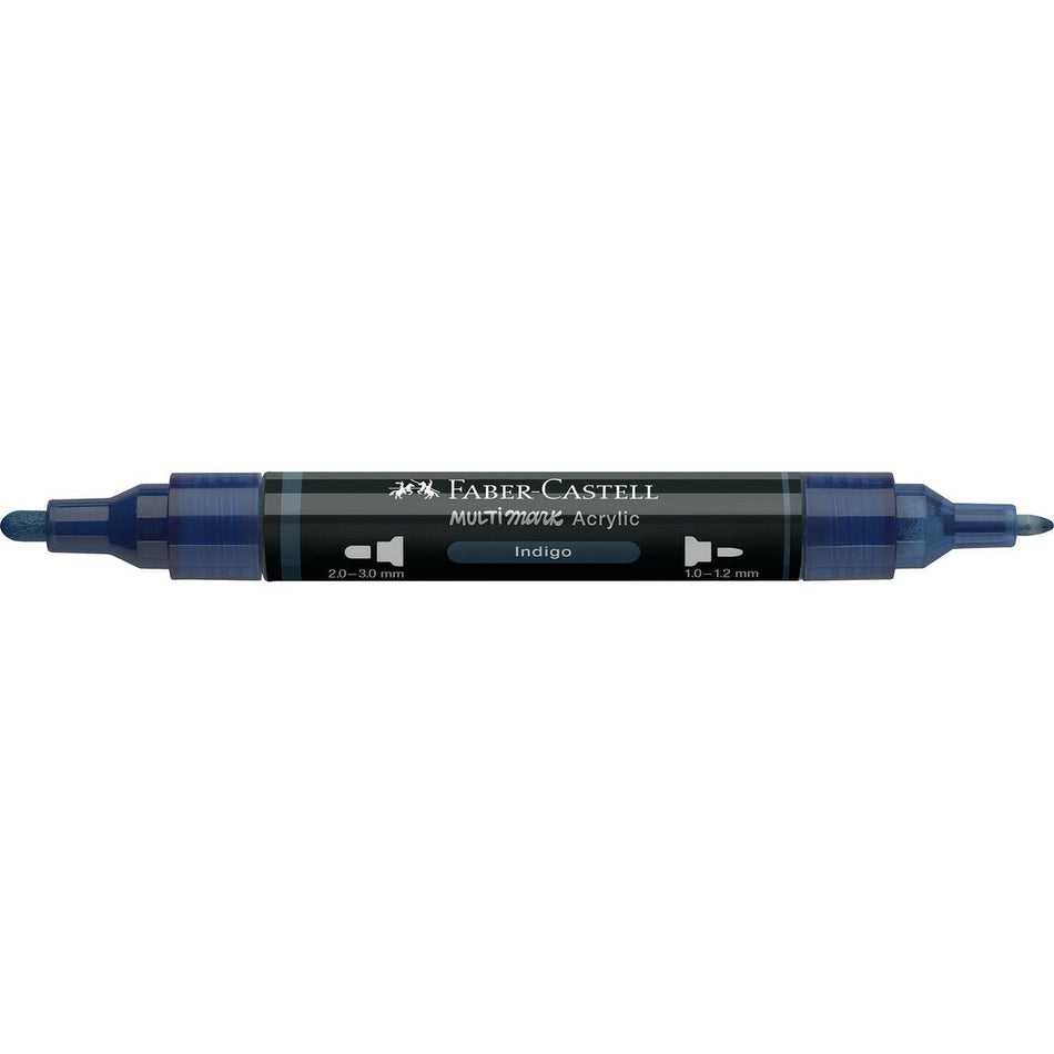 Marcador Acrílico Faber - Castell Multimark Indigo - Papelaria Encantada