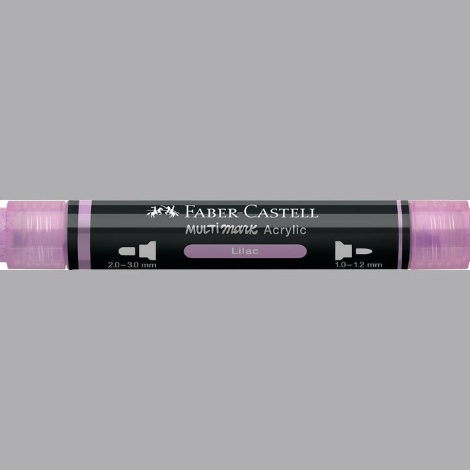 Marcador Acrílico Faber - Castell Multimark Lilac - Papelaria Encantada