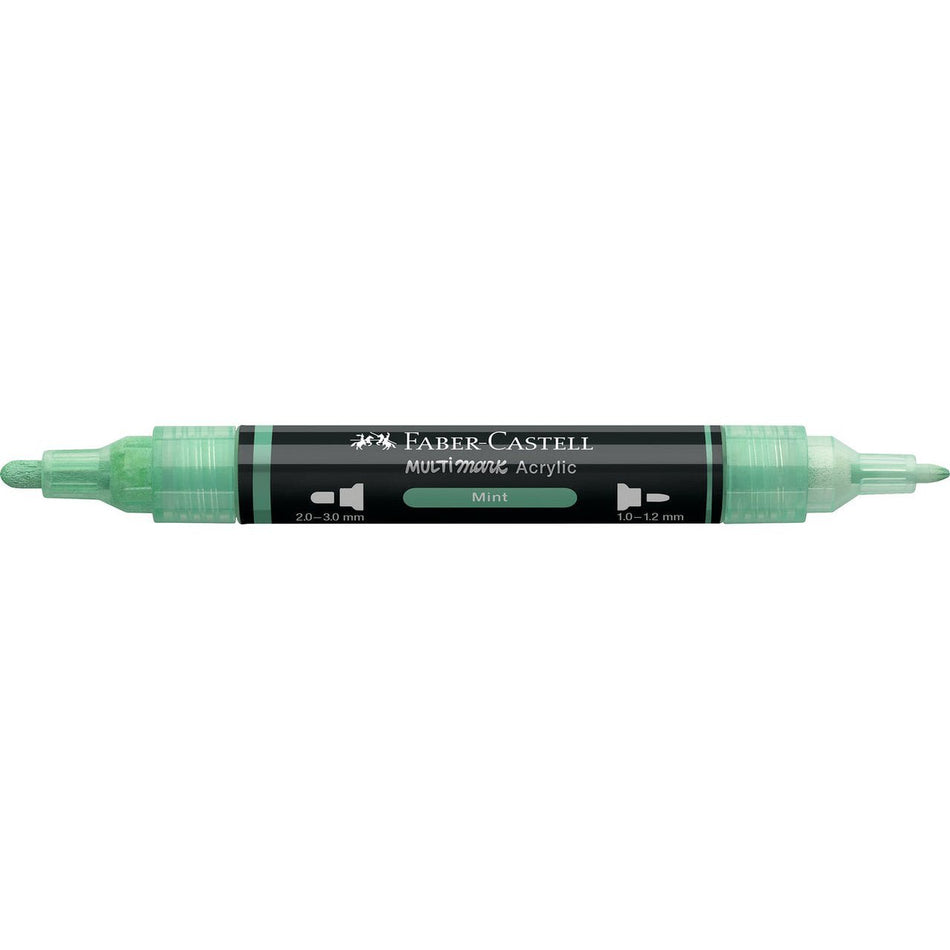 Marcador Acrílico Faber - Castell Multimark Mint - Papelaria Encantada