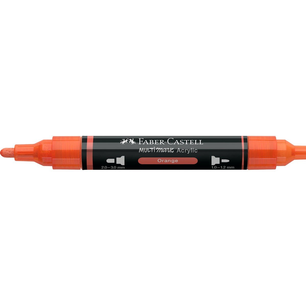 Marcador Acrílico Faber - Castell Multimark Orange - Papelaria Encantada