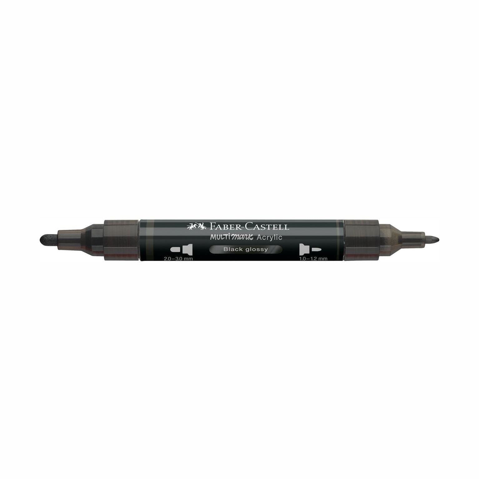 Marcador Acrílico Faber-Castell Multimark Preto brilhante - Papelaria Encantada