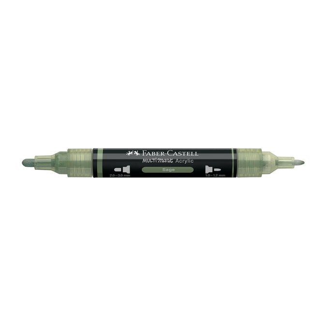 Marcador Acrílico Faber - Castell Multimark Sage - Papelaria Encantada