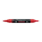 Marcador Acrílico Faber - Castell Multimark Strawberry Red - Papelaria Encantada