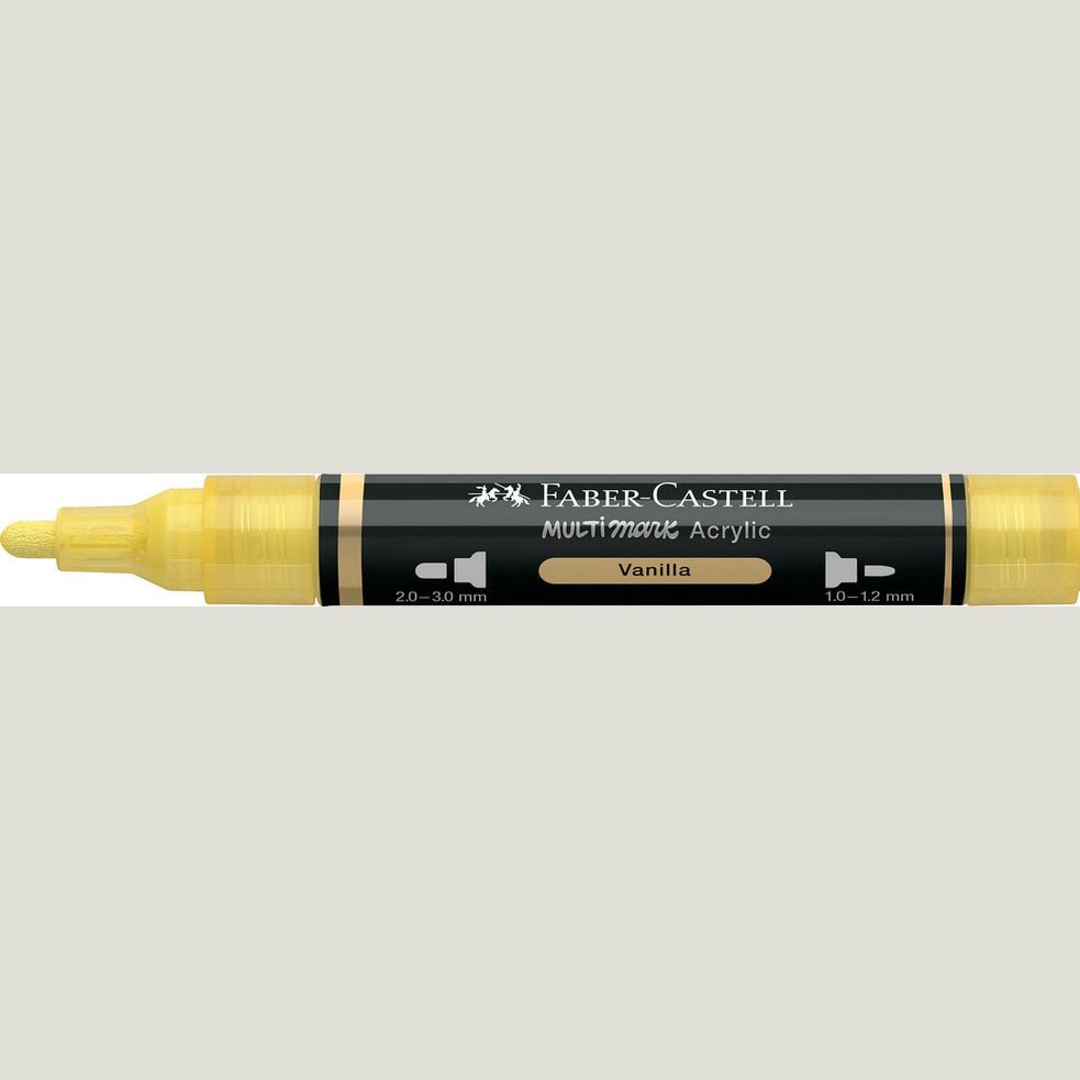 Marcador Acrílico Faber - Castell Multimark Vanilla - Papelaria Encantada