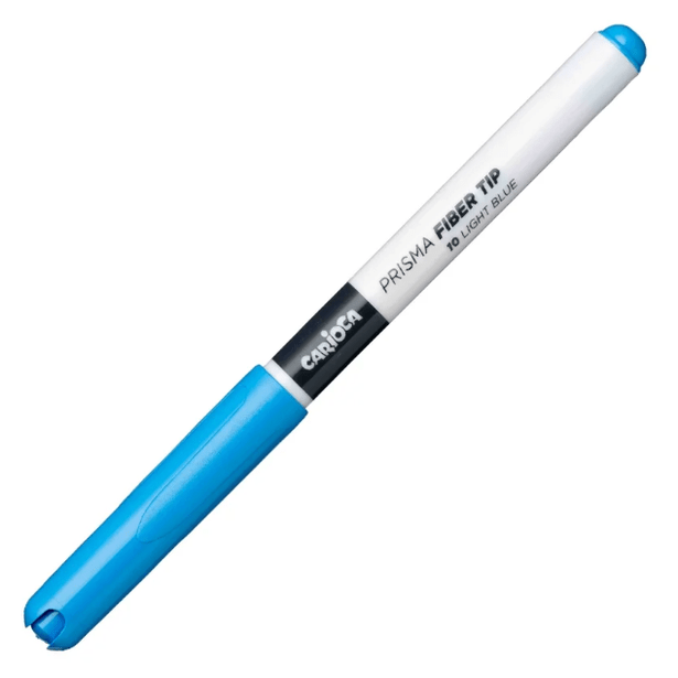 Marcador Carioca plus Prisma fiber-tip Azul claro - Papelaria Encantada