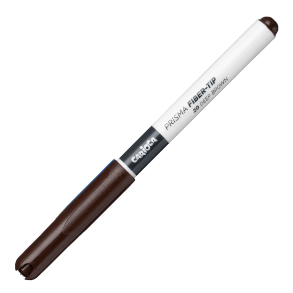 Marcador Carioca plus Prisma fiber-tip Castanho escuro - Papelaria Encantada