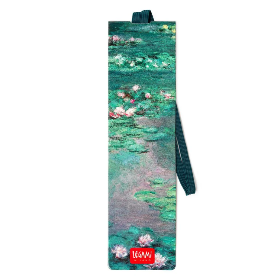 Marcador de livro com elástico Claude Monet Legami - Papelaria Encantada
