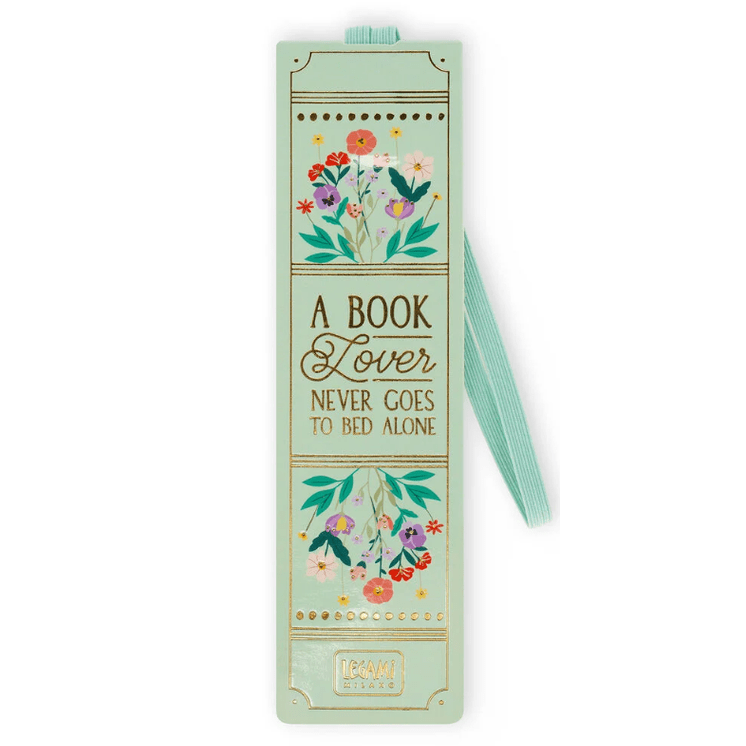 Marcador de livro com elástico flores Legami - Papelaria Encantada