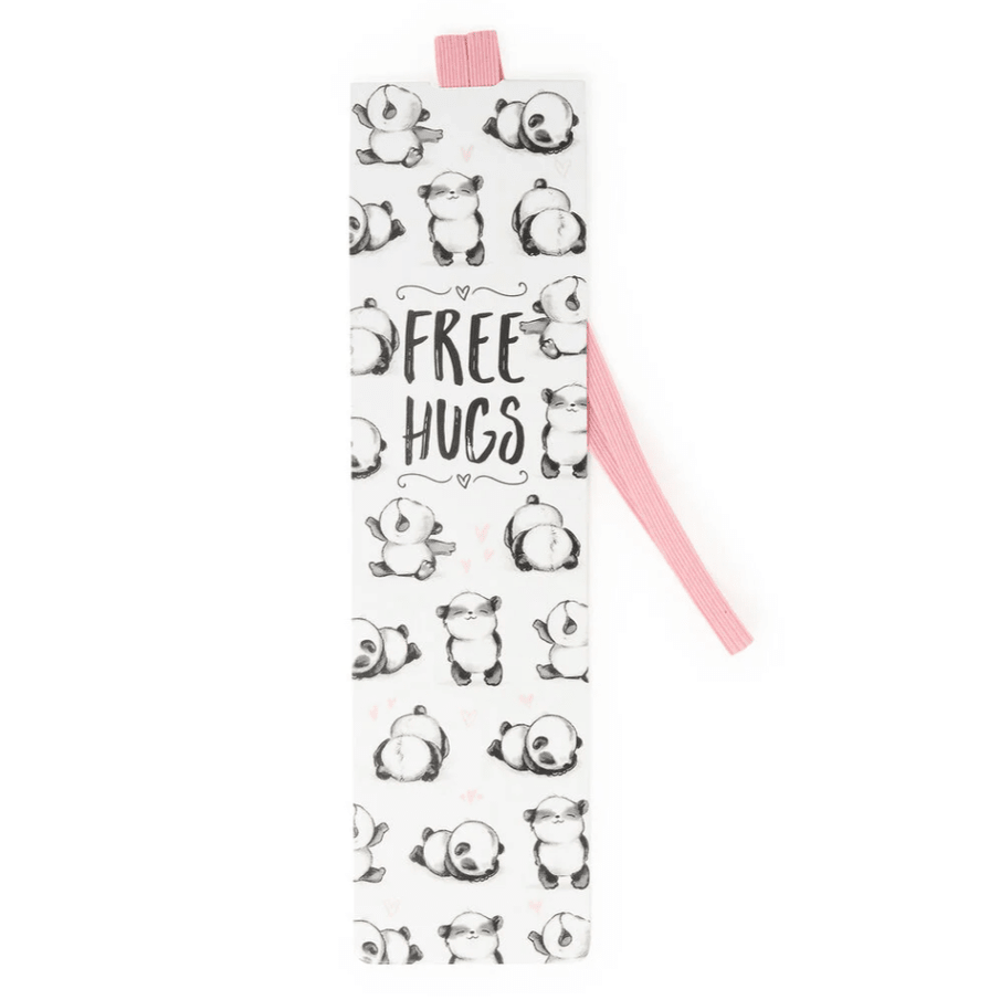 Marcador de livro com elástico Panda Free hugs Legami - Papelaria Encantada