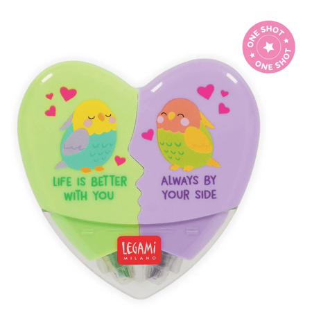 Marcador de texto 2 em 1 - Heartlighter - Legami - Papelaria Encantada