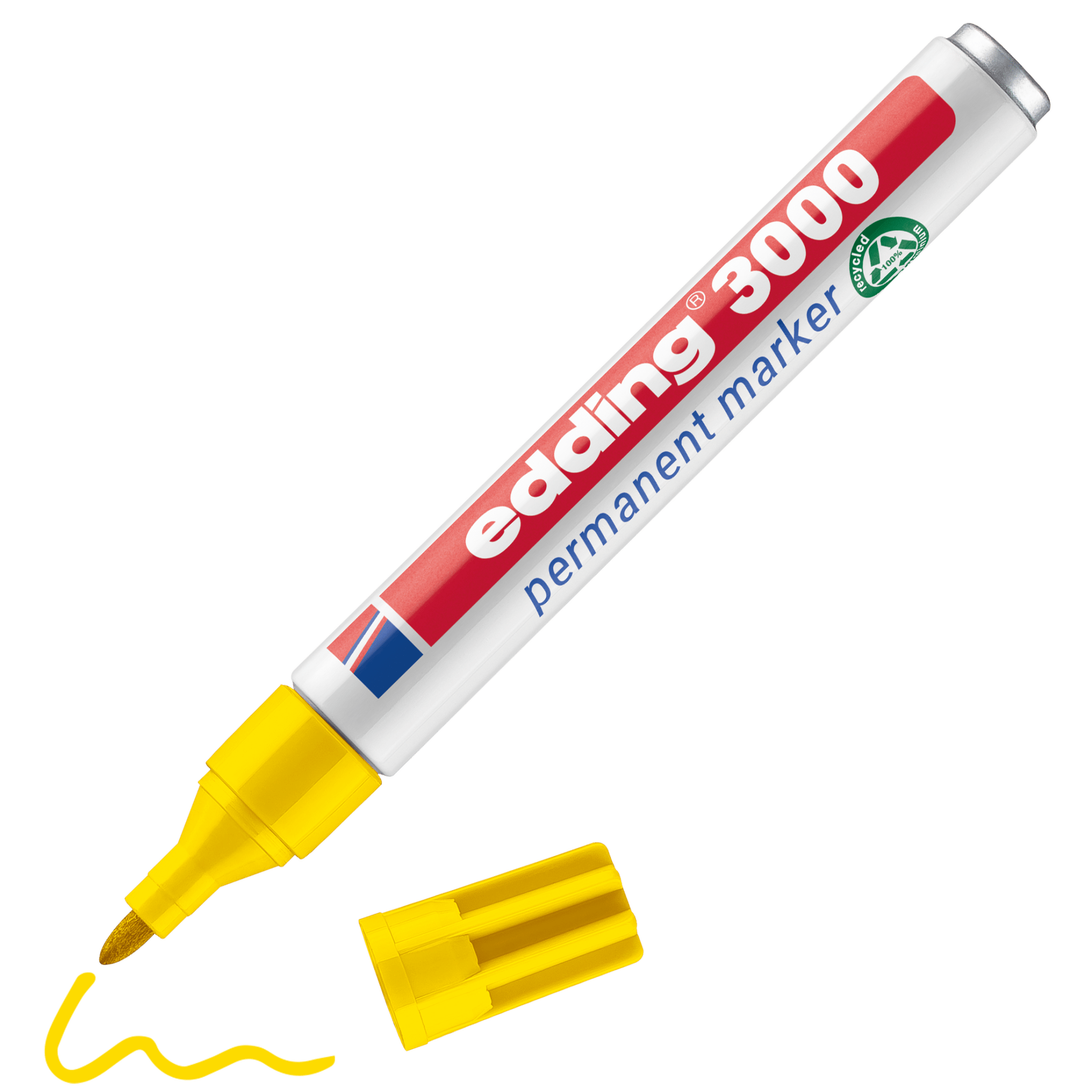 Marcador Edding 3000 Amarelo - Papelaria Encantada
