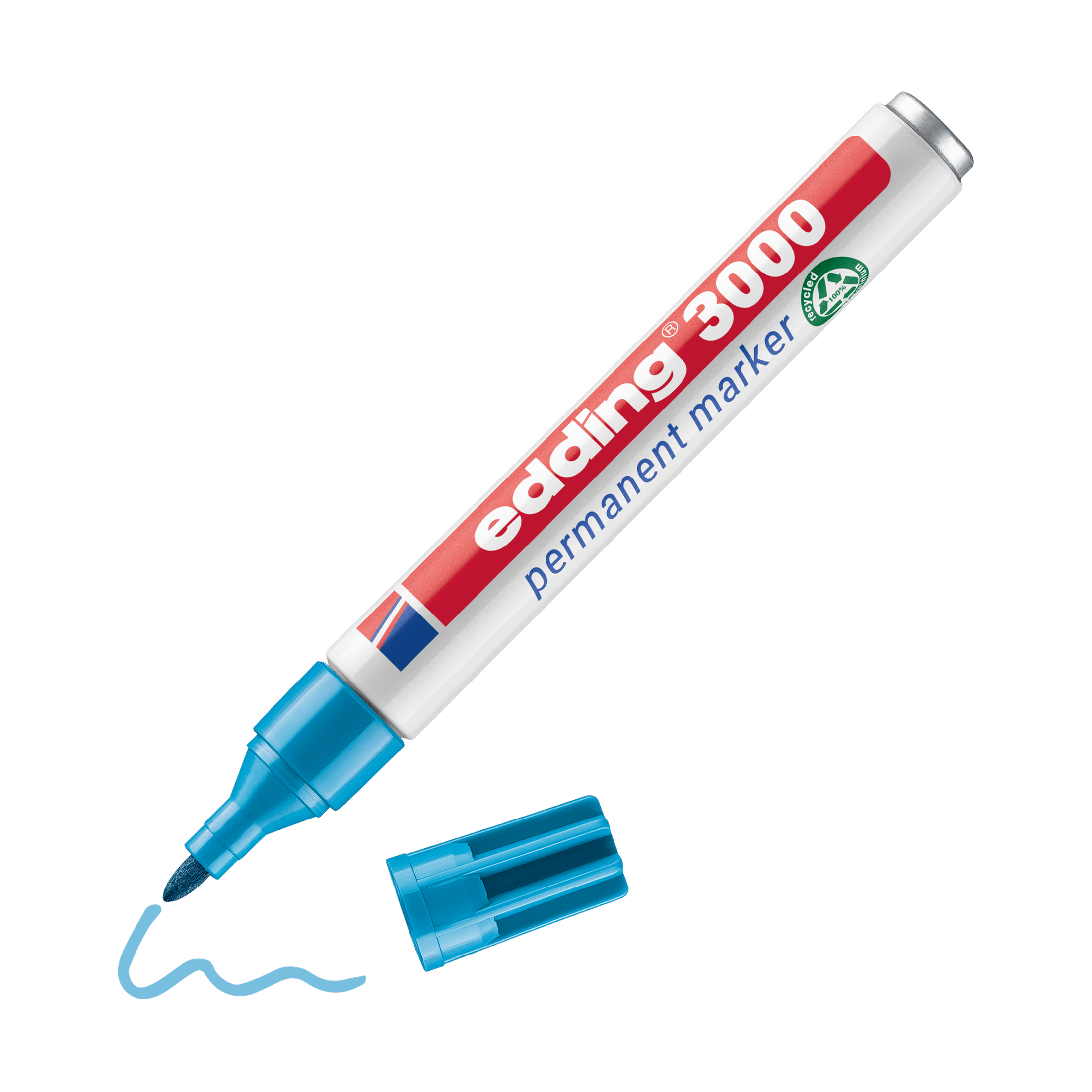 Marcador Edding 3000 Azul claro - Papelaria Encantada