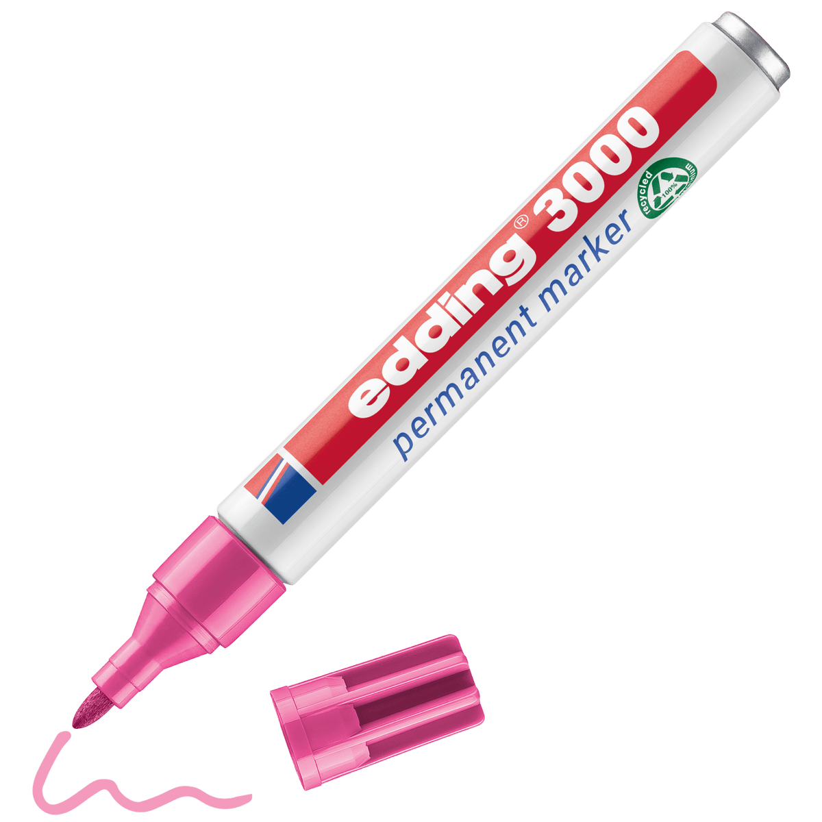 Marcador Edding 3000 Rosa - Papelaria Encantada