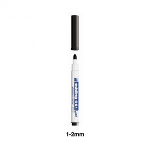 Marcador para quadro banco edding 661 Preto - Papelaria Encantada