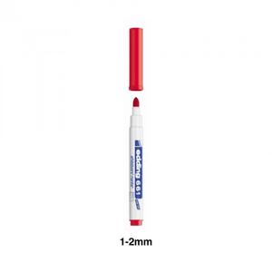 Marcador para quadro banco edding 661 Vermelho - Papelaria Encantada