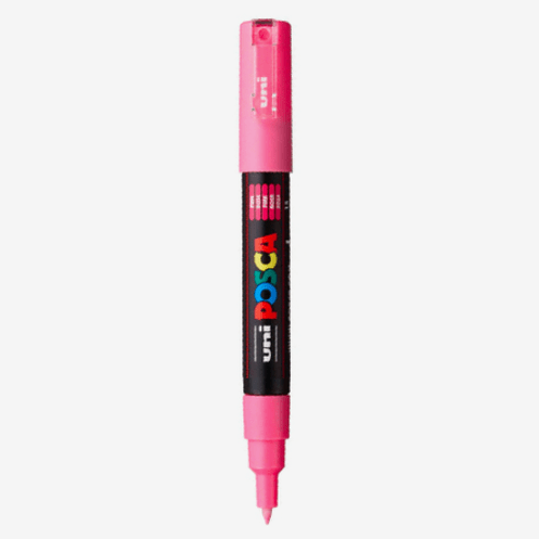 Marcador Uni Posca 1M Rosa 13 - Papelaria Encantada