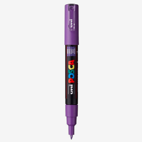 Marcador Uni Posca 1M Violeta 12 - Papelaria Encantada