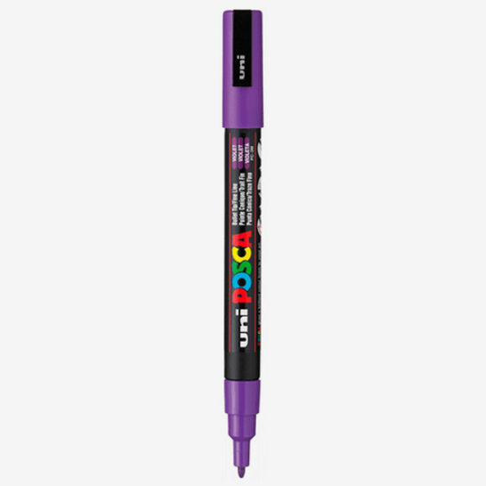 Marcador uni posca 3M Violeta 12 - Papelaria Encantada