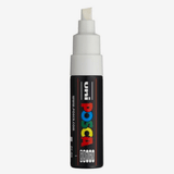 Marcador uni posca 8K Branco - Papelaria Encantada