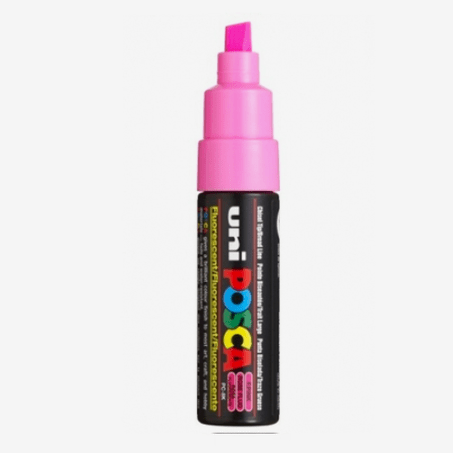Marcador uni posca 8K Rosa Florescente - Papelaria Encantada