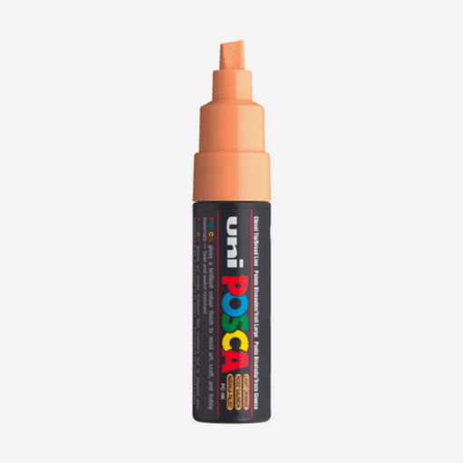 Marcador uni posca 8K Salmão - Papelaria Encantada