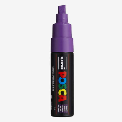 Marcador uni posca 8K Violeta 12 - Papelaria Encantada
