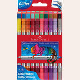 Marcadores com glitter Faber - castell cx 20 - Papelaria Encantada