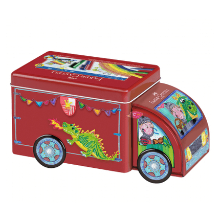 Marcadores Dinossauro com caixa de camião Faber - castell - Papelaria Encantada