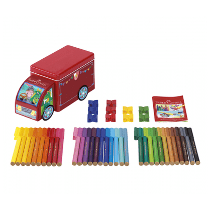 Marcadores Dinossauro com caixa de camião Faber - castell - Papelaria Encantada
