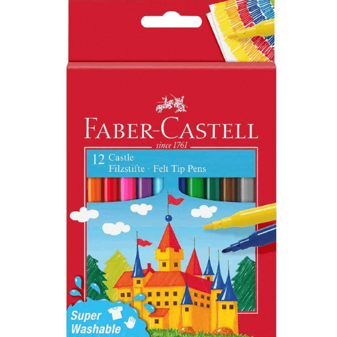 Marcadores FABER - CASTELL 12 un - Papelaria Encantada