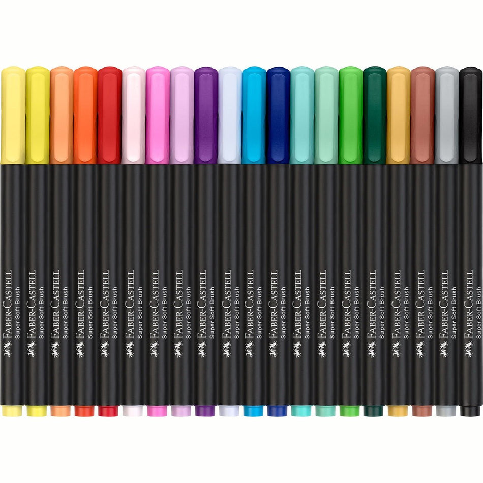 Marcadores Faber - Castell Black - Edition 20 unidades - Papelaria Encantada