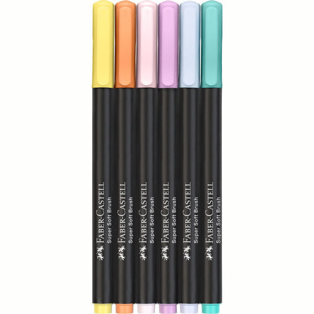 Marcadores Faber - Castell Black - edition 6 unidades pastel - Papelaria Encantada