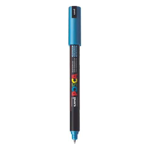 Marcadores Uni-Posca PC-1MR Azul Metálico - Papelaria Encantada