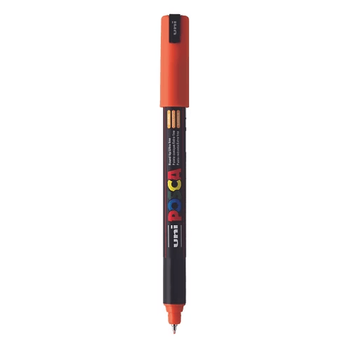Marcadores Uni-Posca PC-1MR Laranja - Papelaria Encantada